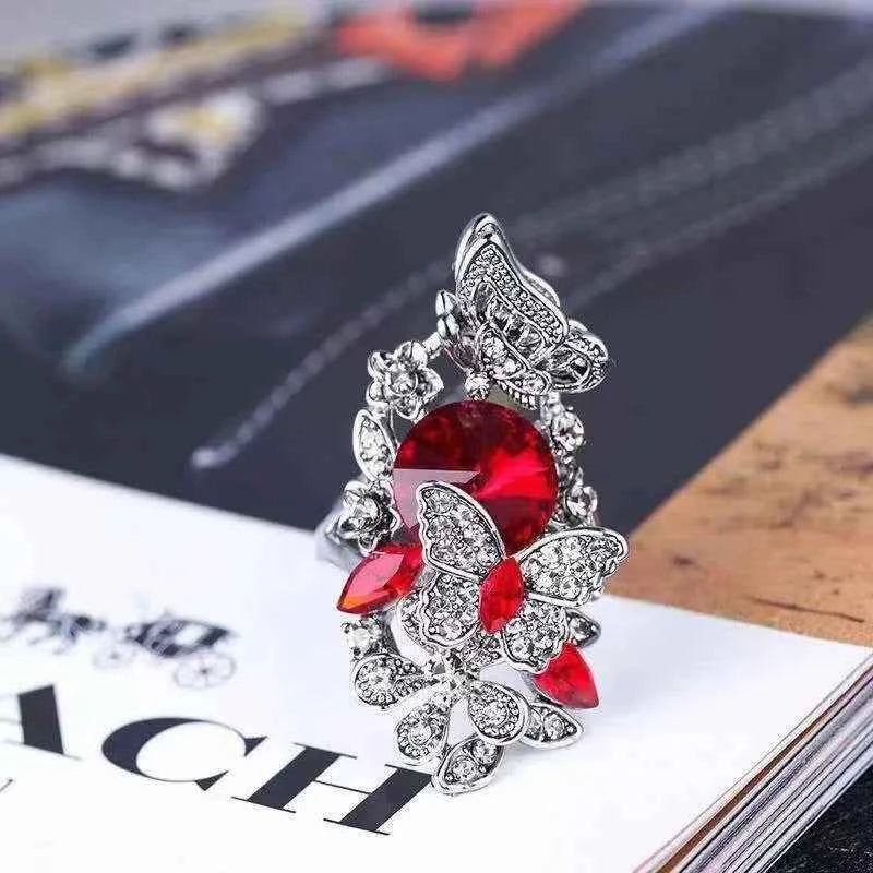 Crystal Rings - Sterling Silver Crystal Ring for Women