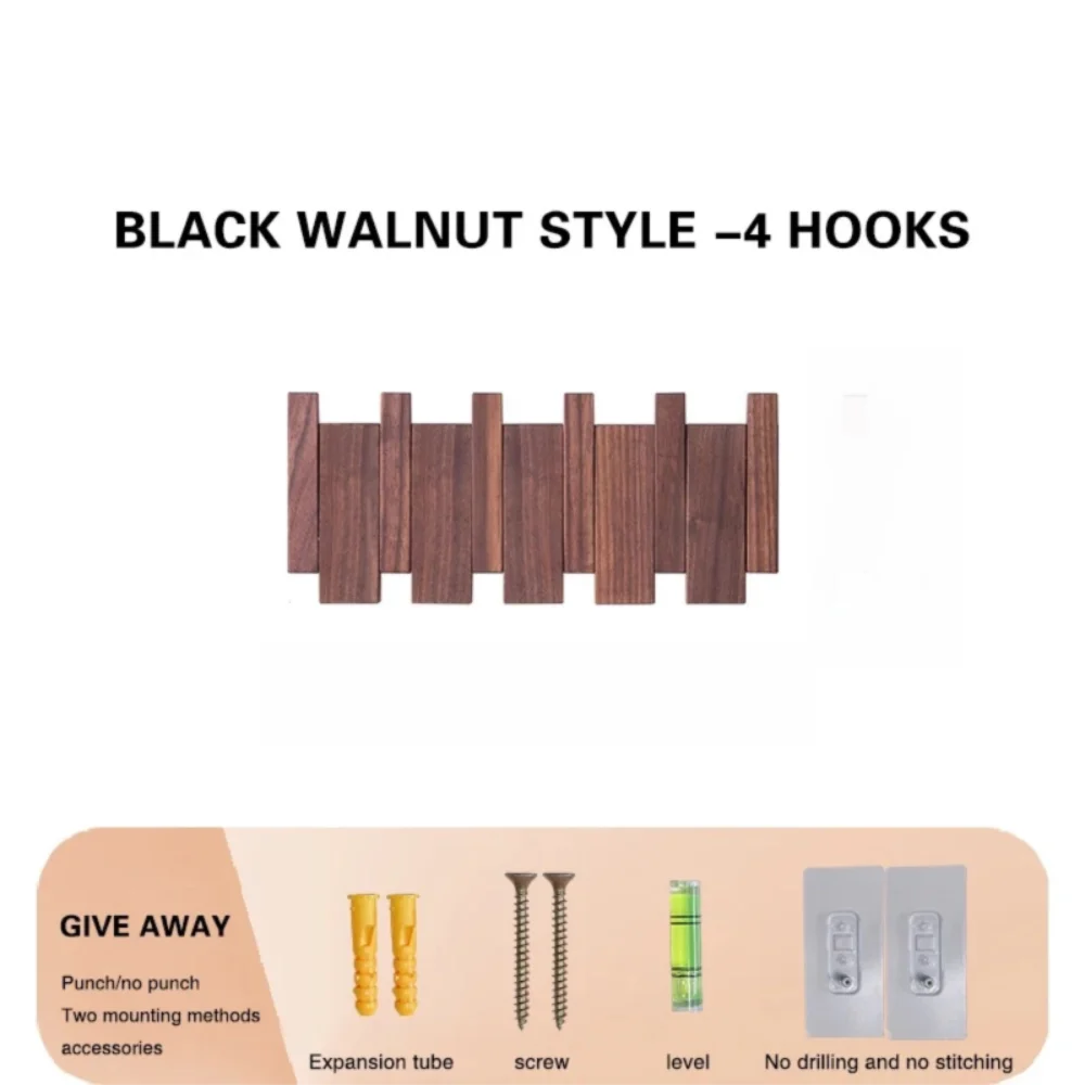 Piano shaped wall mounted wooden coat rack with hidden folding hooks for modern home organization by VelmoraMart.