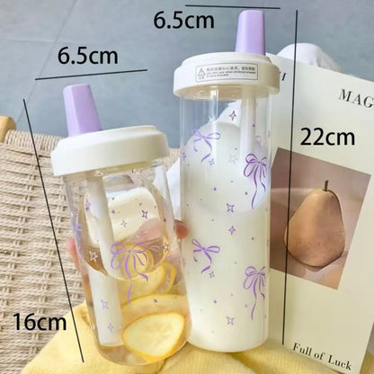 BPA-free sippy cup with straw and handles for toddlers and babies, leak-proof training cup for milk, water, and juice by VelmoraMart