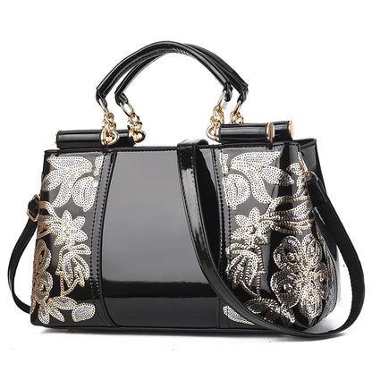 A woman holding a premium VelmoraMart leather bag for women, showcasing its elegant design and high-quality finish.