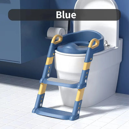 Potty Training Seats with ladder for toddlers, foldable toilet training seat with non-slip steps, BPA-free potty training toilet seat by VelmoraMart