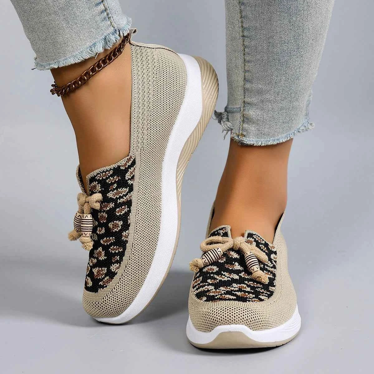 Leopard Sneakers for Women - Flat & Slip-On Styles