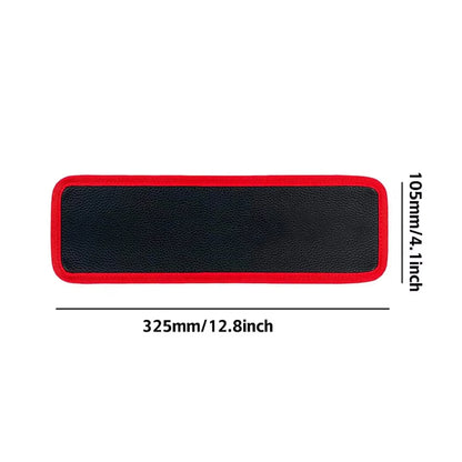 VelmoraMart magnetic tool holder mat securely holding metal hand tools on a workbench.
