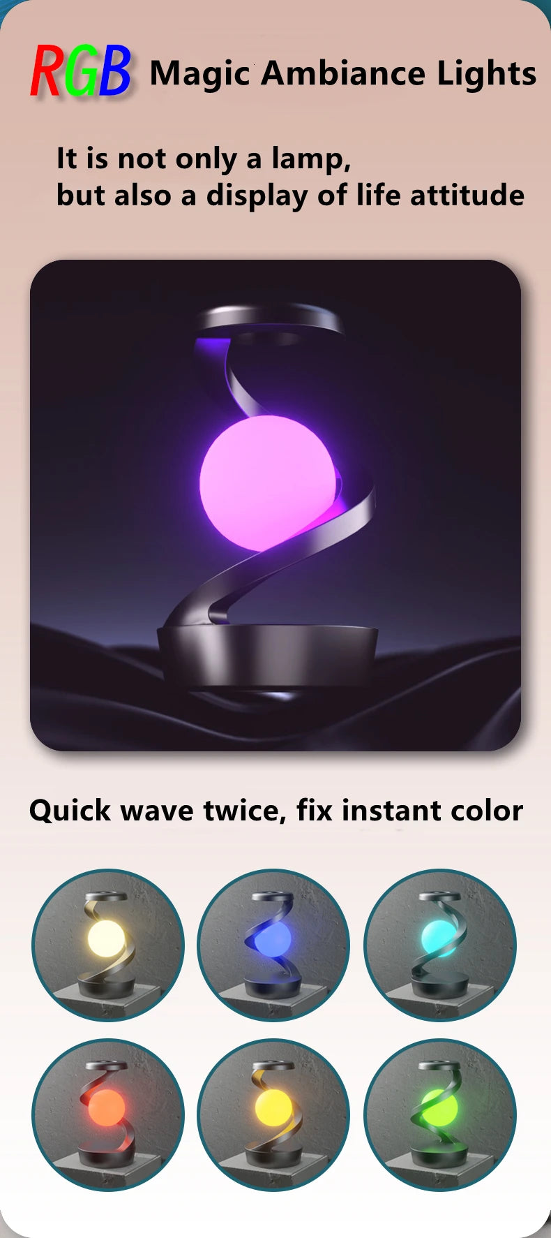 Modern Cordless LED Table Lamp from VelmoraMart sitting on a side table with a warm ambient glow.