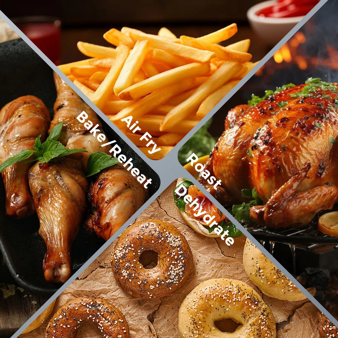 Beautiful 6qt digital air fryer with touchscreen interface
