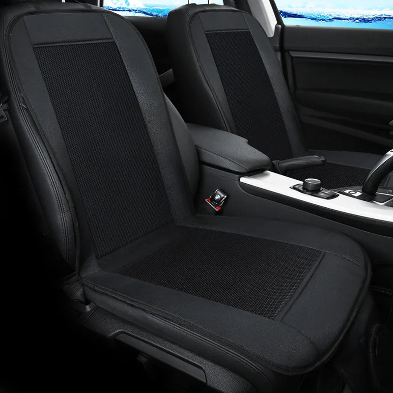 VelmoraMart Car Seat Cooling Pad installed on a driver's seat