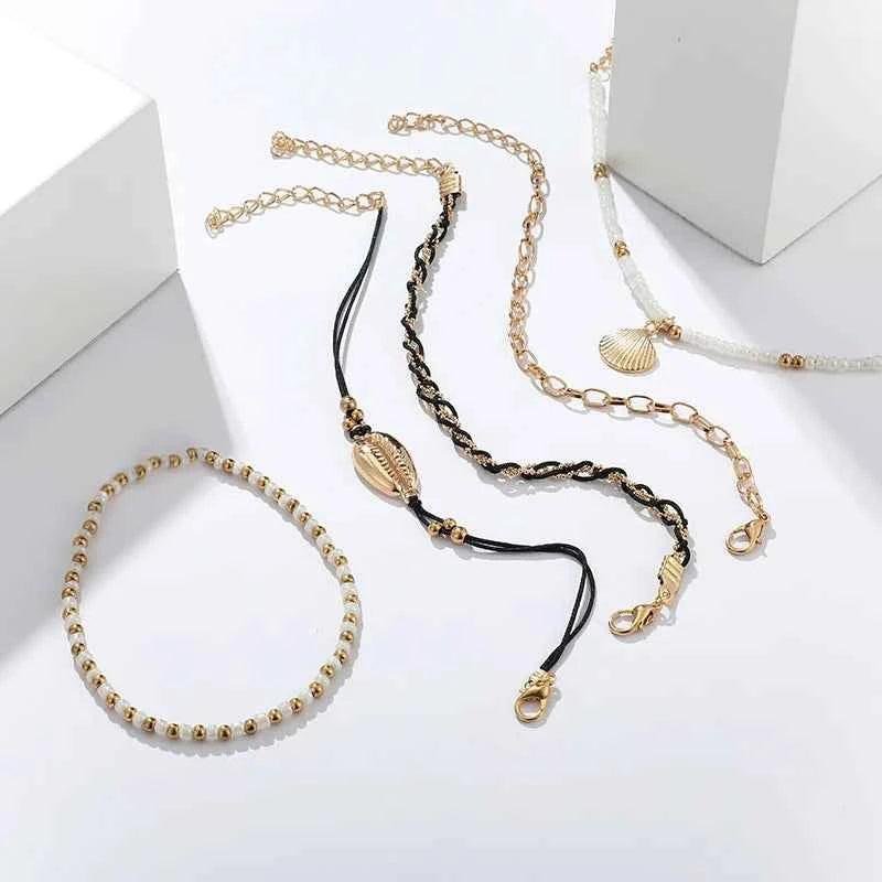 Charm Anklet Bracelet (5 Pcs)