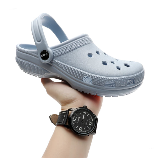 Crocs sandals women lightweight casual slip-on sandals for ladies in black comfortable everyday footwear from VelmoraMart