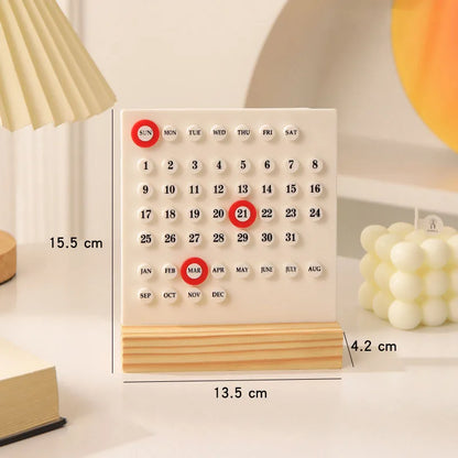 Mini Calendar 2026: Stylish Desk Organizer by VelmoraMart