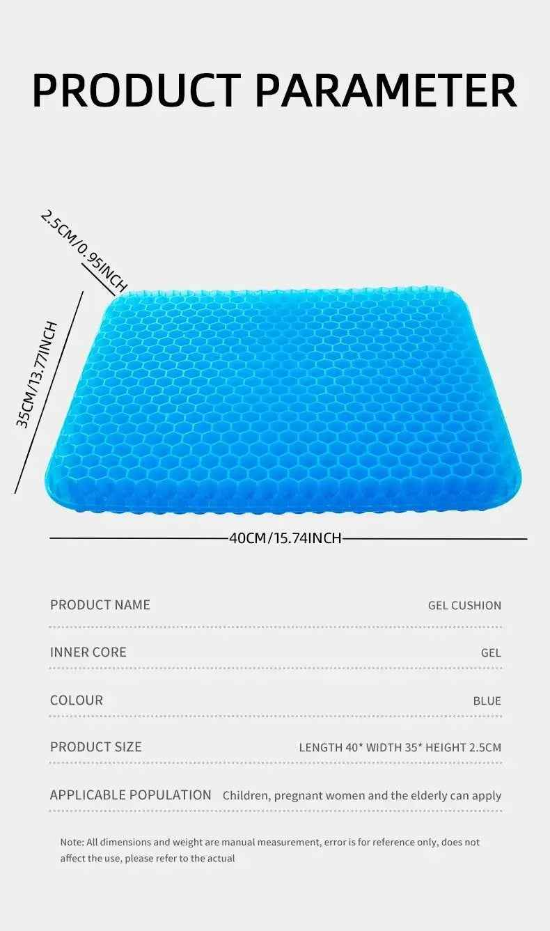 Gel Seat Cushions for Back Pressure Relief