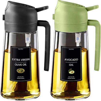 Premium olive oil sprayer glass spray bottle for healthy cooking, grilling, baking, air fryer, and kitchen oil dispenser by VelmoraMart