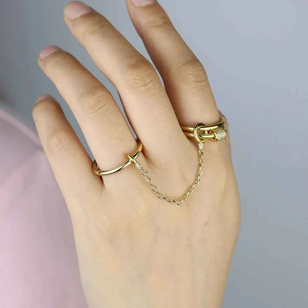 Chain Ring - Ring on a Chain Necklace