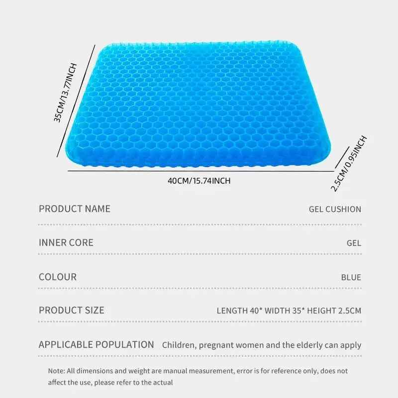 Gel Seat Cushions for Back Pressure Relief