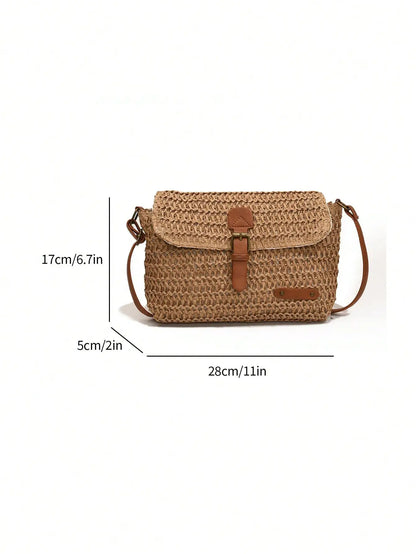 Stylish woven bag for women featuring an elegant woven shoulder bag design perfect for shopping, travel, and summer fashion from VelmoraMart.