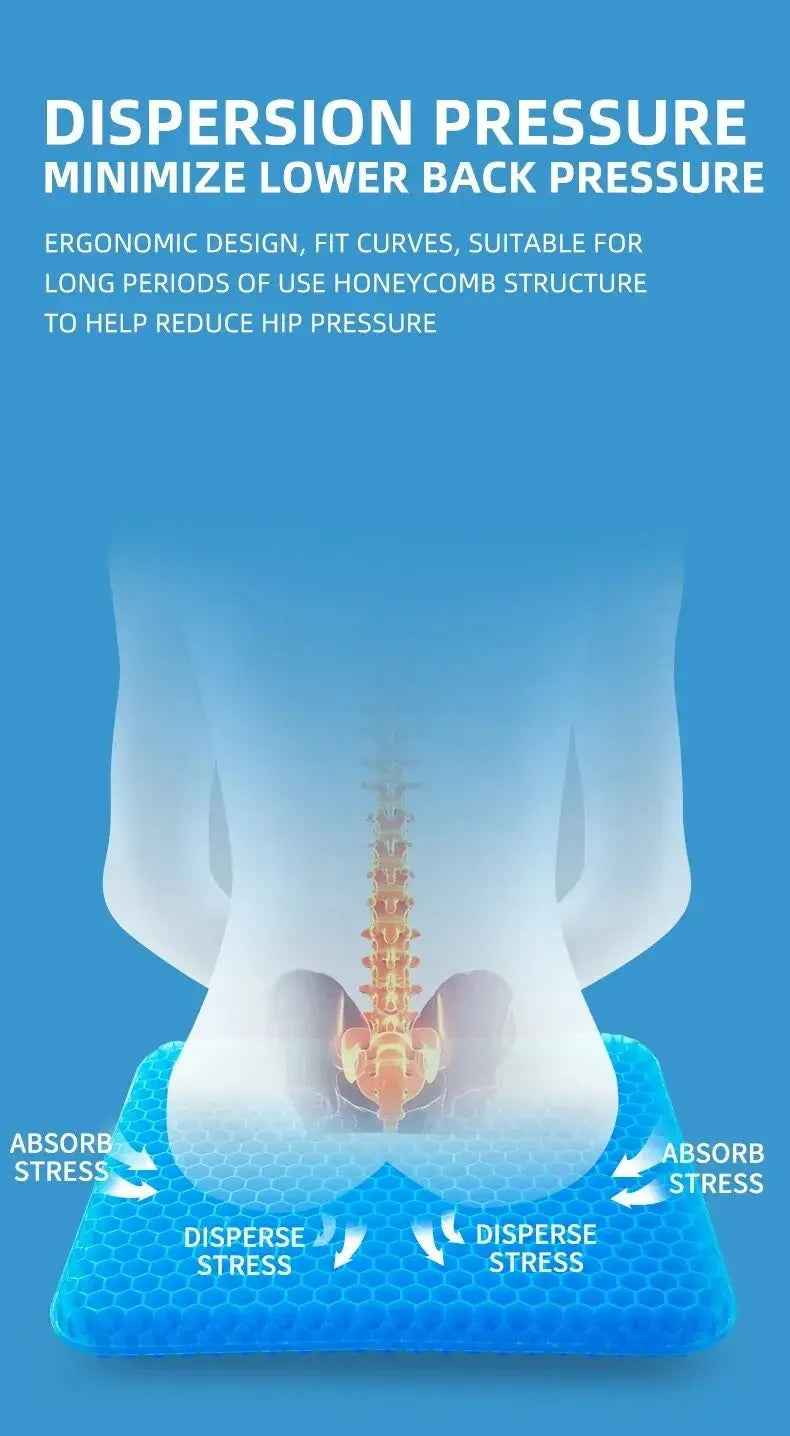Gel Seat Cushions for Back Pressure Relief