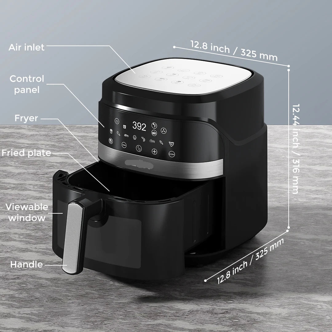 6qt air fryer cooking delicious healthy meals on a kitchen counter