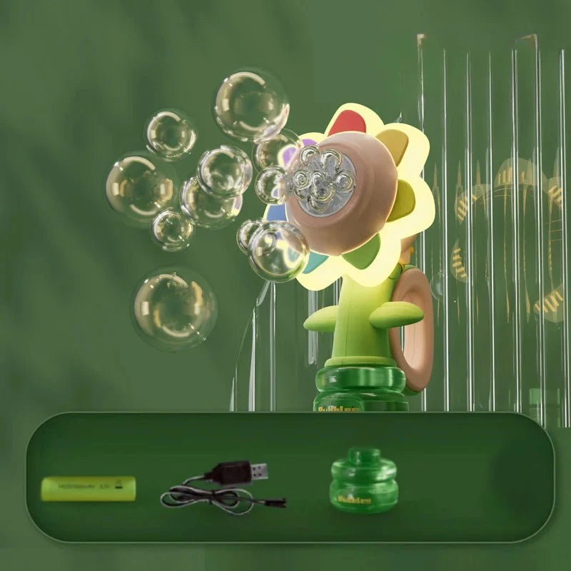 Bubble Blaster by VelmoraMart – Automatic bubble blaster gun for kids, parties, outdoor play, and endless bubble fun