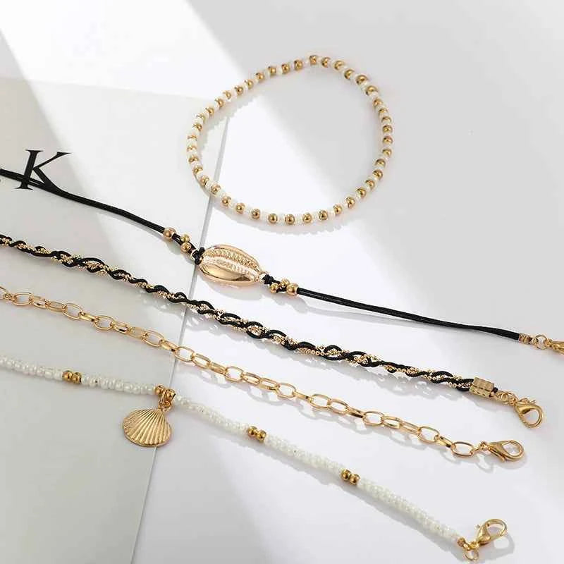 Charm Anklet Bracelet (5 Pcs)