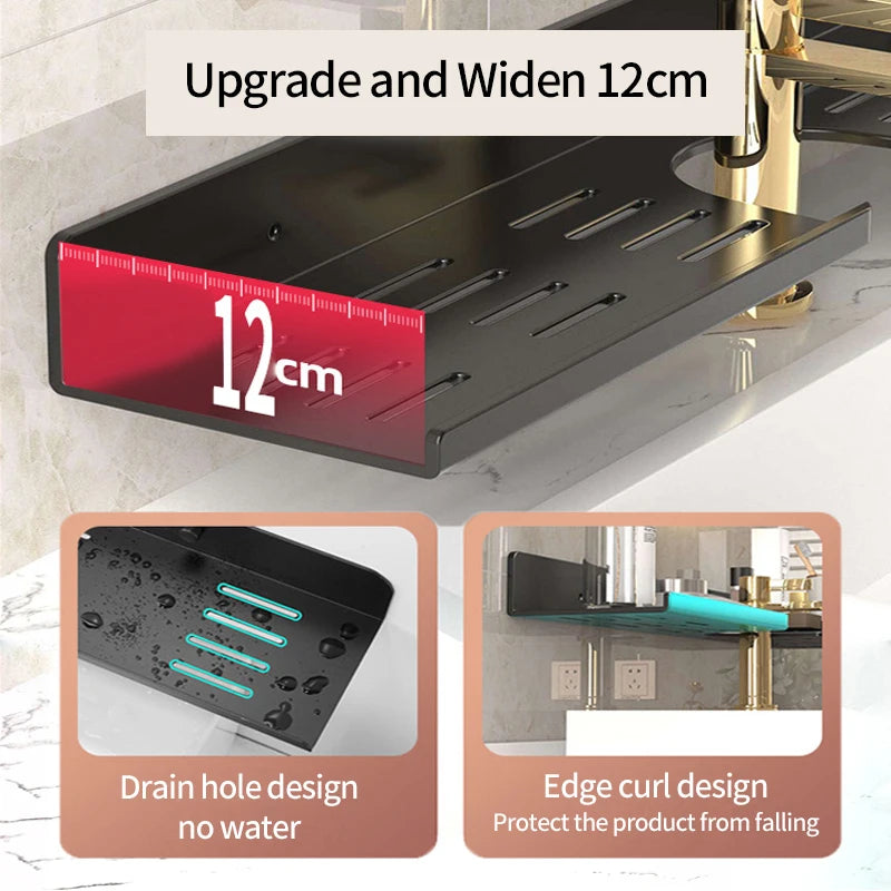 No Drill Shelf, No Drill Wall Shelf, No Drill Bathroom Shelf, No Drill Shower Shelf, No Drill Shelf Brackets, Over Sink Shelf, Over Sink Storage, Bathroom Organizer, Kitchen Organizer, Space Saving Shelf, Sink Organizer, Wall Storage, Rental Friendly Storage, Bathroom Storage, Kitchen Storage,