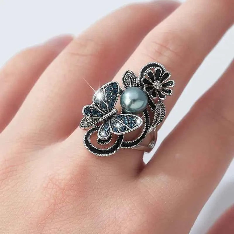 Crystal Rings - Sterling Silver Crystal Ring for Women