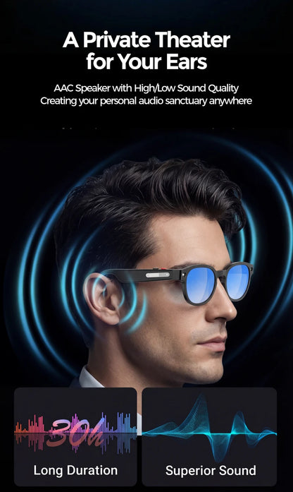 Hidden Camera Glasses with 4K HD recording – stylish spy camera glasses for hands-free video capture by VelmoraMart