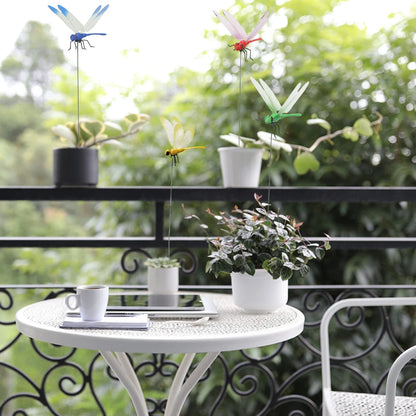Realistic dragonfly clips for garden decoration and fashion