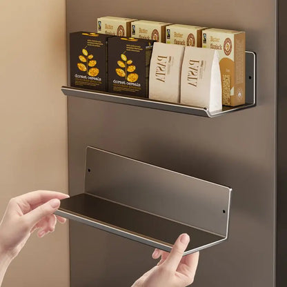 VelmoraMart magnetic shelf for fridge and kitchen storage
