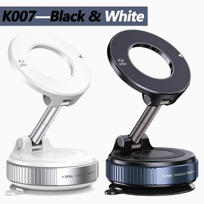 Magnet car phone holder with adjustable magnetic mount for secure hands-free smartphone viewing in a vehicle