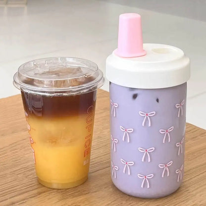 BPA-free sippy cup with straw and handles for toddlers and babies, leak-proof training cup for milk, water, and juice by VelmoraMart