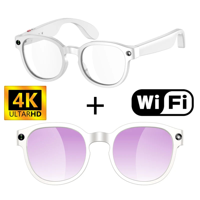 Hidden Camera Glasses with 4K HD recording – stylish spy camera glasses for hands-free video capture by VelmoraMart
