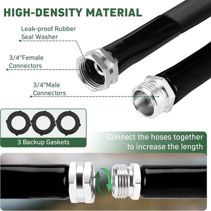 Using a garden hose quick connect on a lightweight garden hose