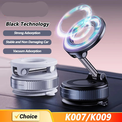 Magnet car phone holder with adjustable magnetic mount for secure hands-free smartphone viewing in a vehicle