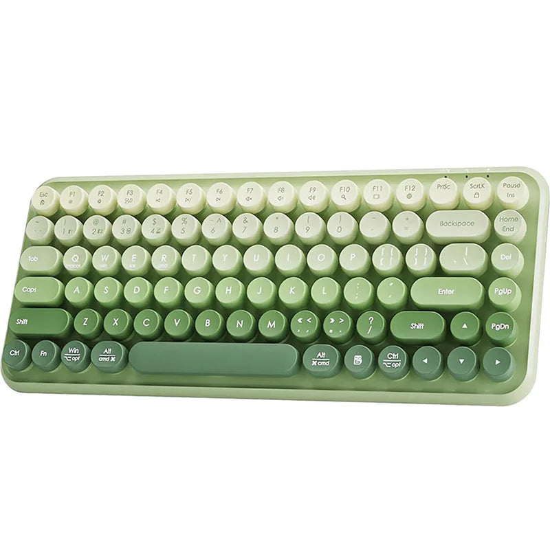 Close up of typewriter style keyboard keys with vintage design