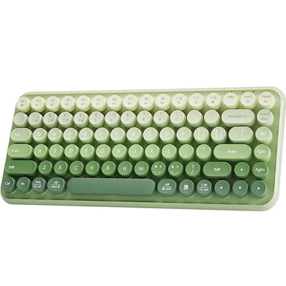 Close up of typewriter style keyboard keys with vintage design