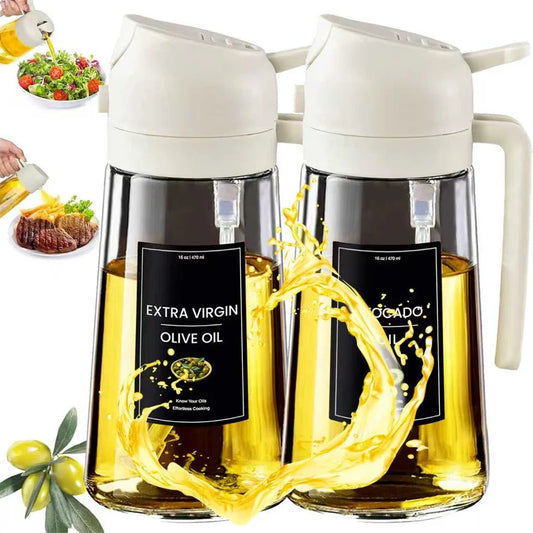Premium olive oil sprayer glass spray bottle for healthy cooking, grilling, baking, air fryer, and kitchen oil dispenser by VelmoraMart
