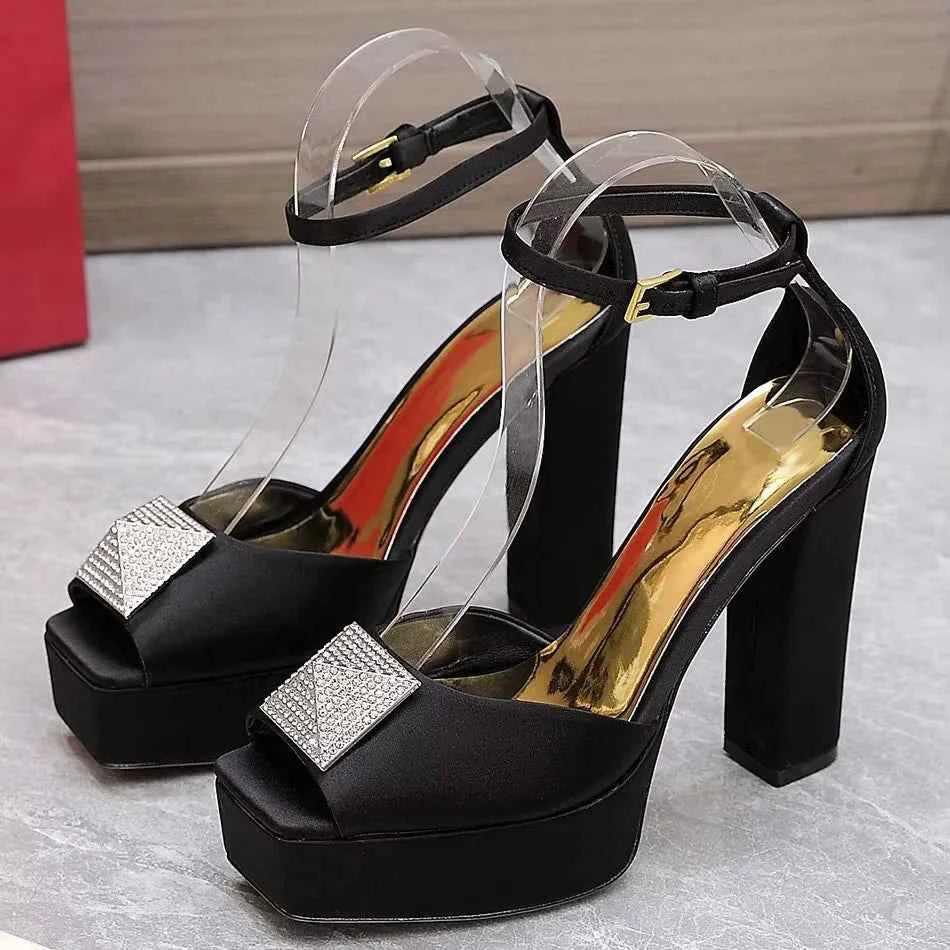 Rhinestone Sandals - Sparkling Flat & Heel Styles