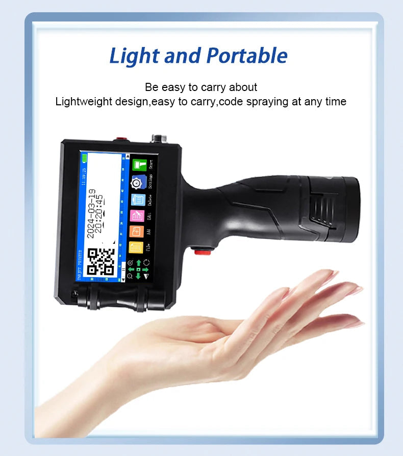 Handheld printer labels device printing professional shipping stickers.
