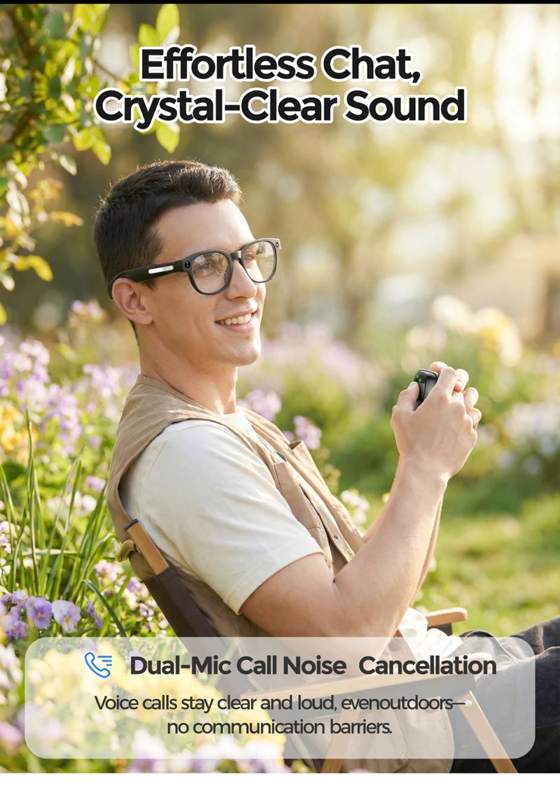 Hidden Camera Glasses with 4K HD recording – stylish spy camera glasses for hands-free video capture by VelmoraMart