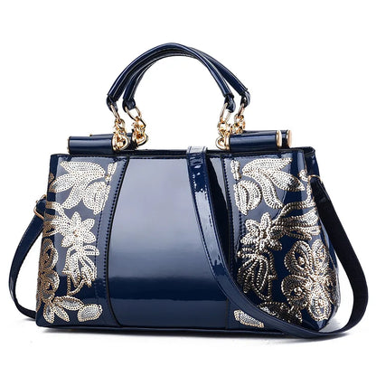 A woman holding a premium VelmoraMart leather bag for women, showcasing its elegant design and high-quality finish.