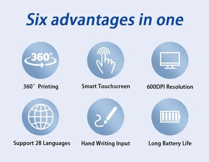 Handheld printer labels device printing professional shipping stickers.