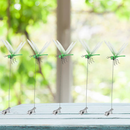 Woman wearing a stylish dragonfly hair clip accessory