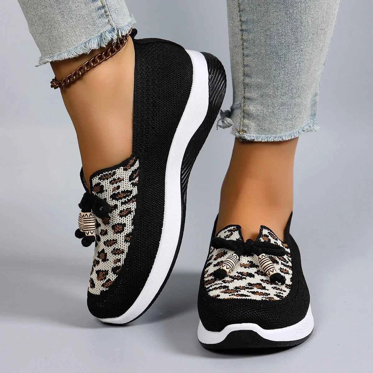 Leopard Sneakers for Women - Flat & Slip-On Styles