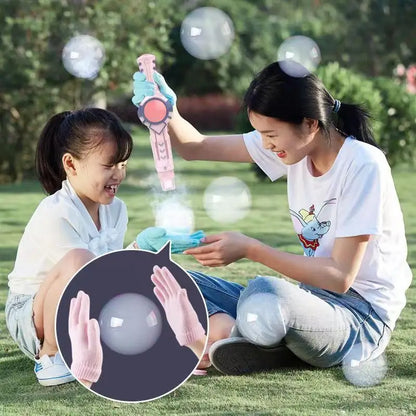 Bubble Gun Machine by VelmoraMart – Automatic bubble gun toy for kids, parties, weddings, and outdoor fun