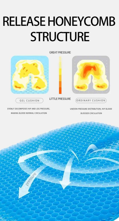 Gel Seat Cushions for Back Pressure Relief