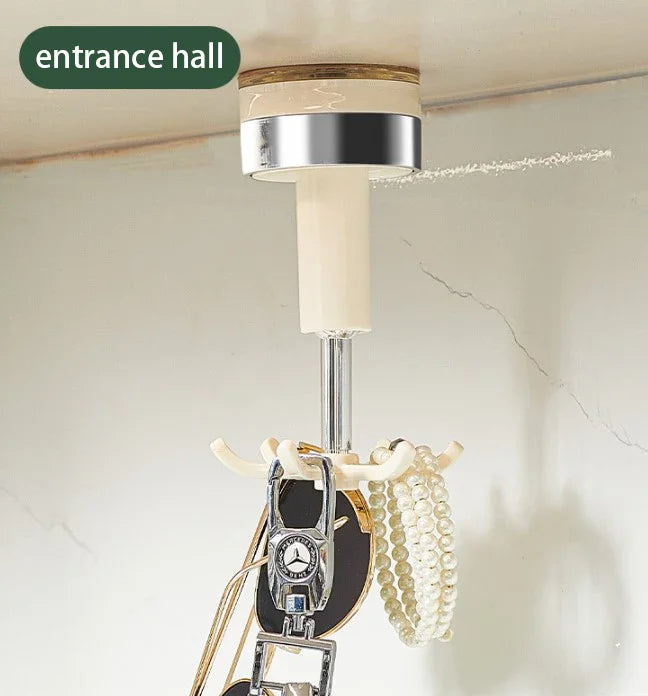 Heavy-duty clear VelmoraMart Suction Cup hooks mounted securely on a glass shower door.
