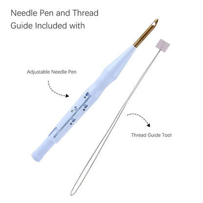 Punch Needle Kit by VelmoraMart – Beginner-friendly punch needle embroidery kit for DIY crafts, handmade art projects, and creative embroidery designs