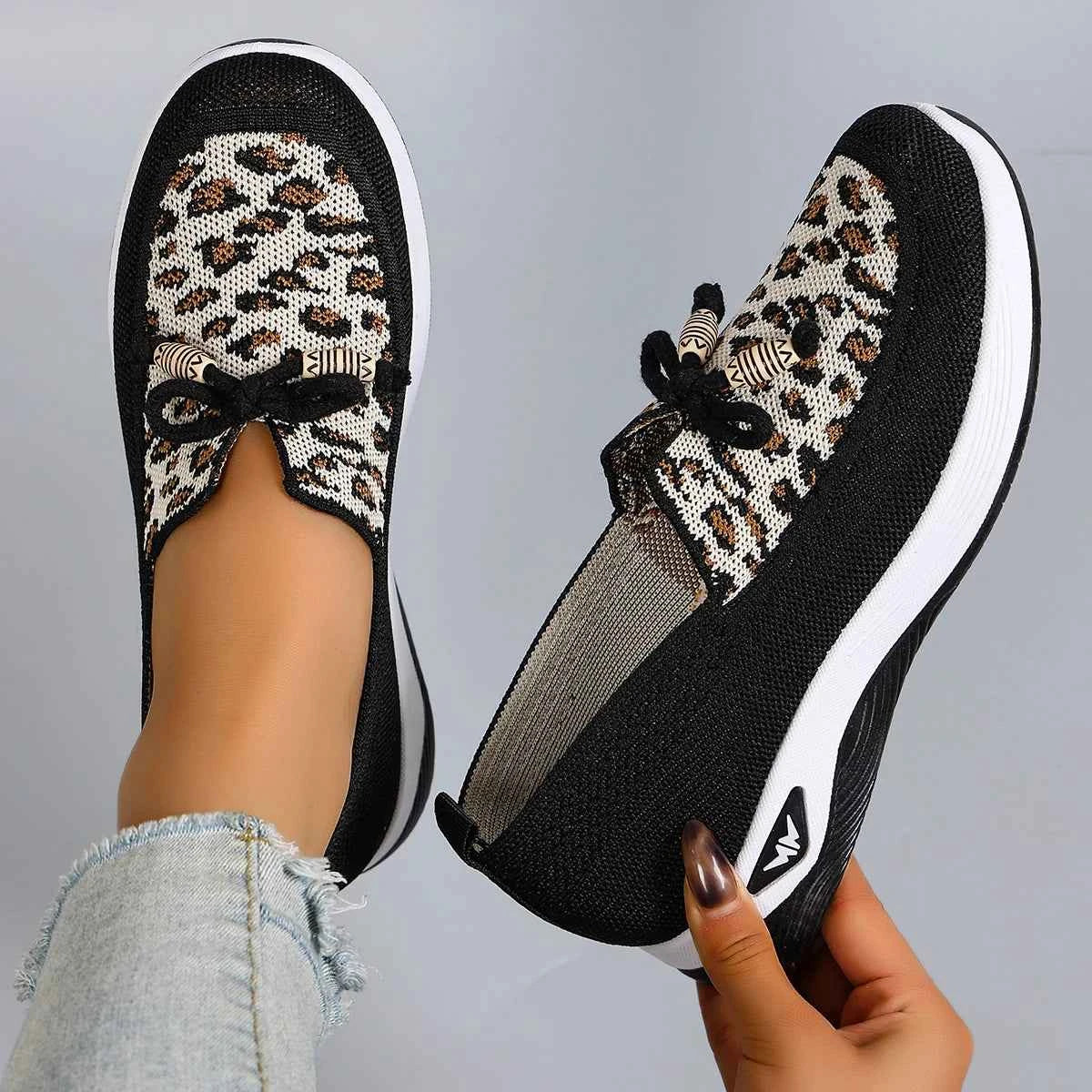 Leopard Sneakers for Women - Flat & Slip-On Styles