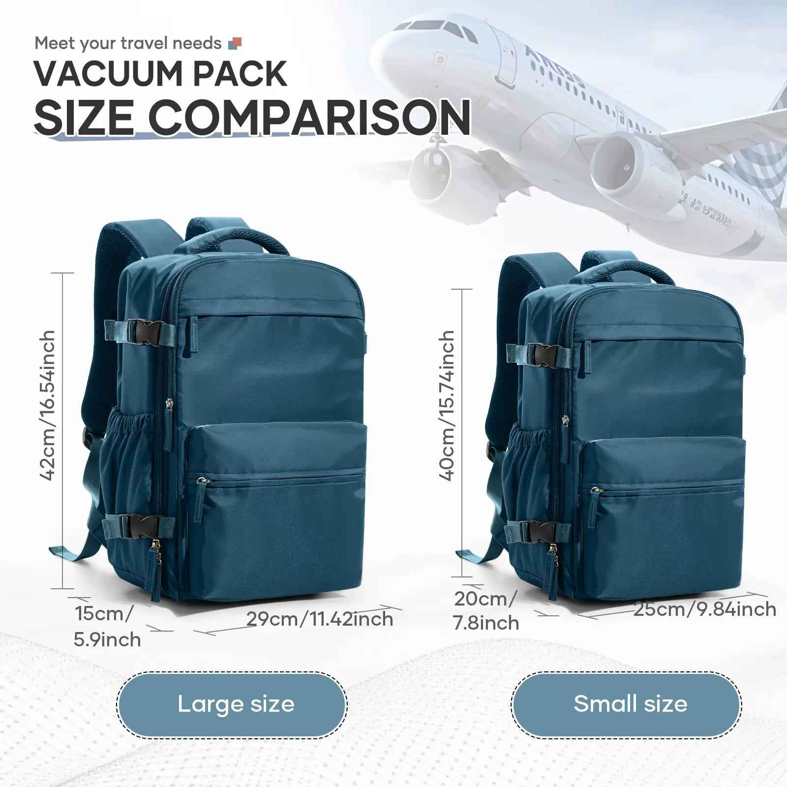 Vaccum Backpack for Travellers and Tourist