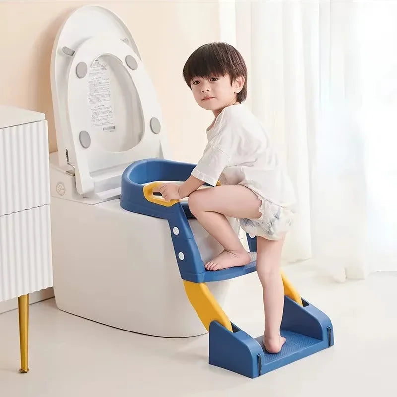 Potty Training Seats with ladder for toddlers, foldable toilet training seat with non-slip steps, BPA-free potty training toilet seat by VelmoraMart