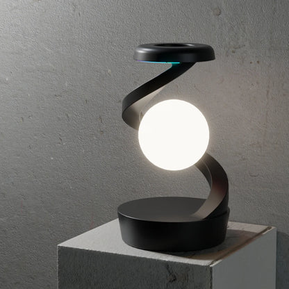Modern Cordless LED Table Lamp from VelmoraMart sitting on a side table with a warm ambient glow.